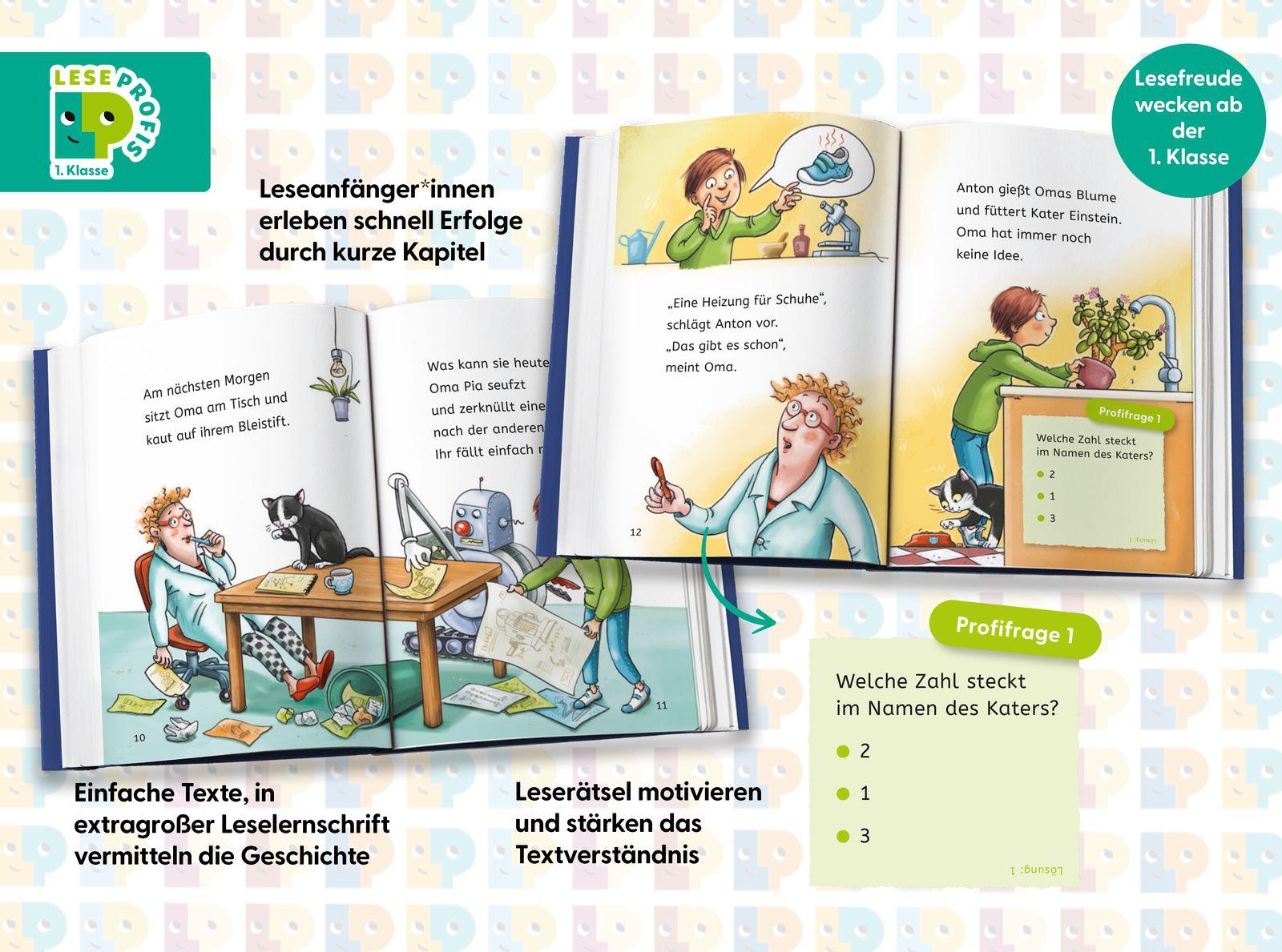 Beispielinhalt (Bild) Leseprofis - Die total verrückte Schrumpf-Maschine, 1. Klasse