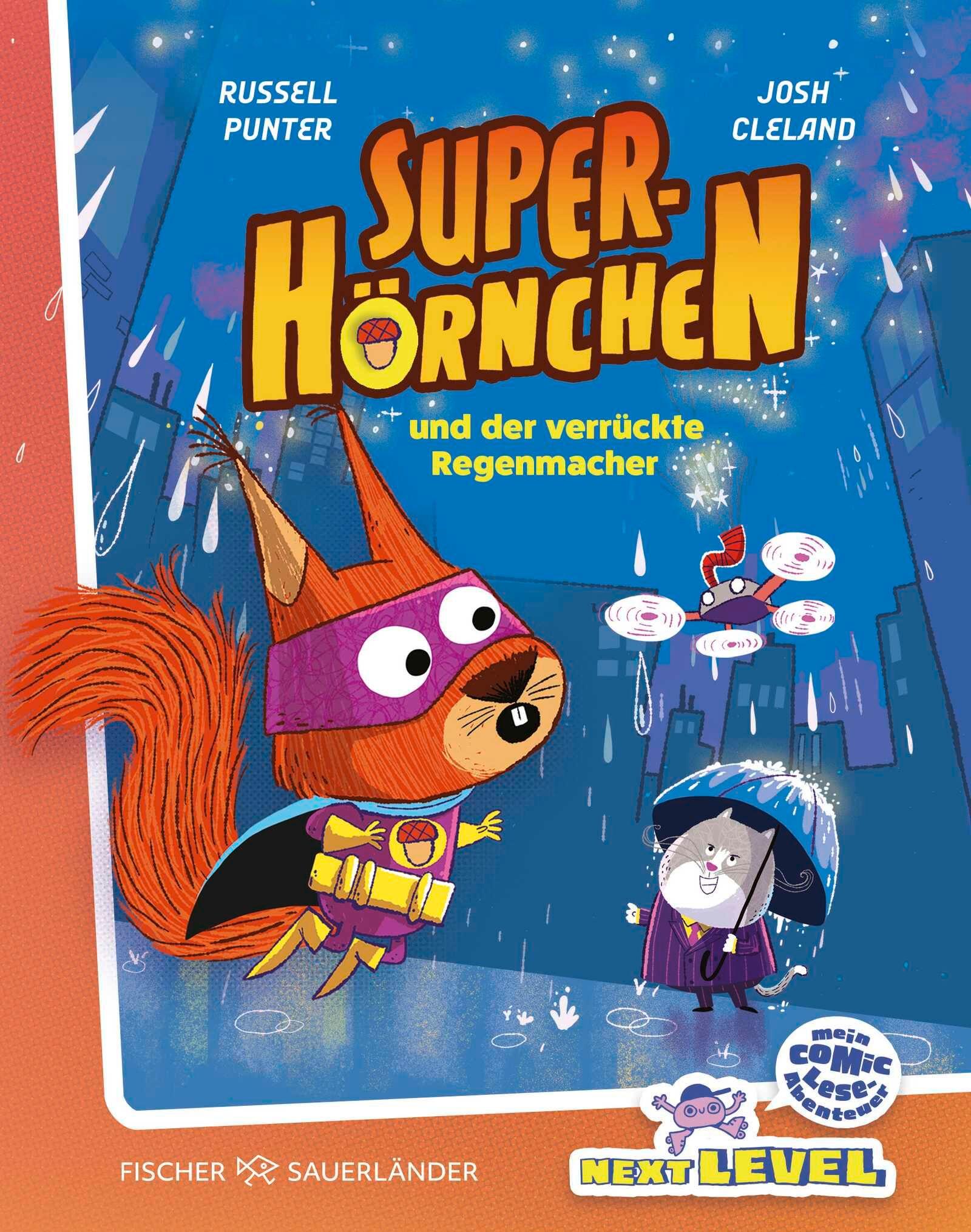Vorderes Coverbild Superhörnchen und der verrückte Regenmacher