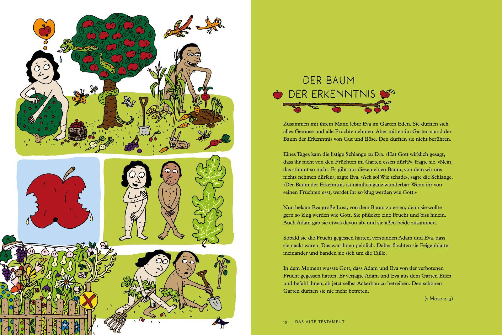 Beispielinhalt (Bild) Deine bunte Kinderbibel - Von Adam & Eva, Maria & Jesus und allen anderen