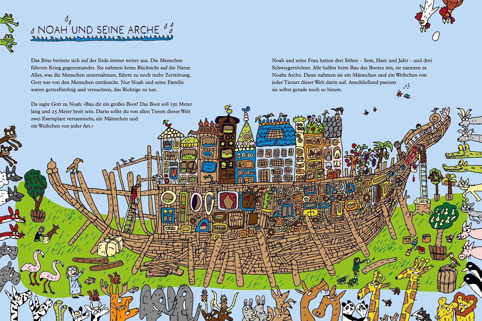 Beispielinhalt (Bild) Deine bunte Kinderbibel - Von Adam & Eva, Maria & Jesus und allen anderen