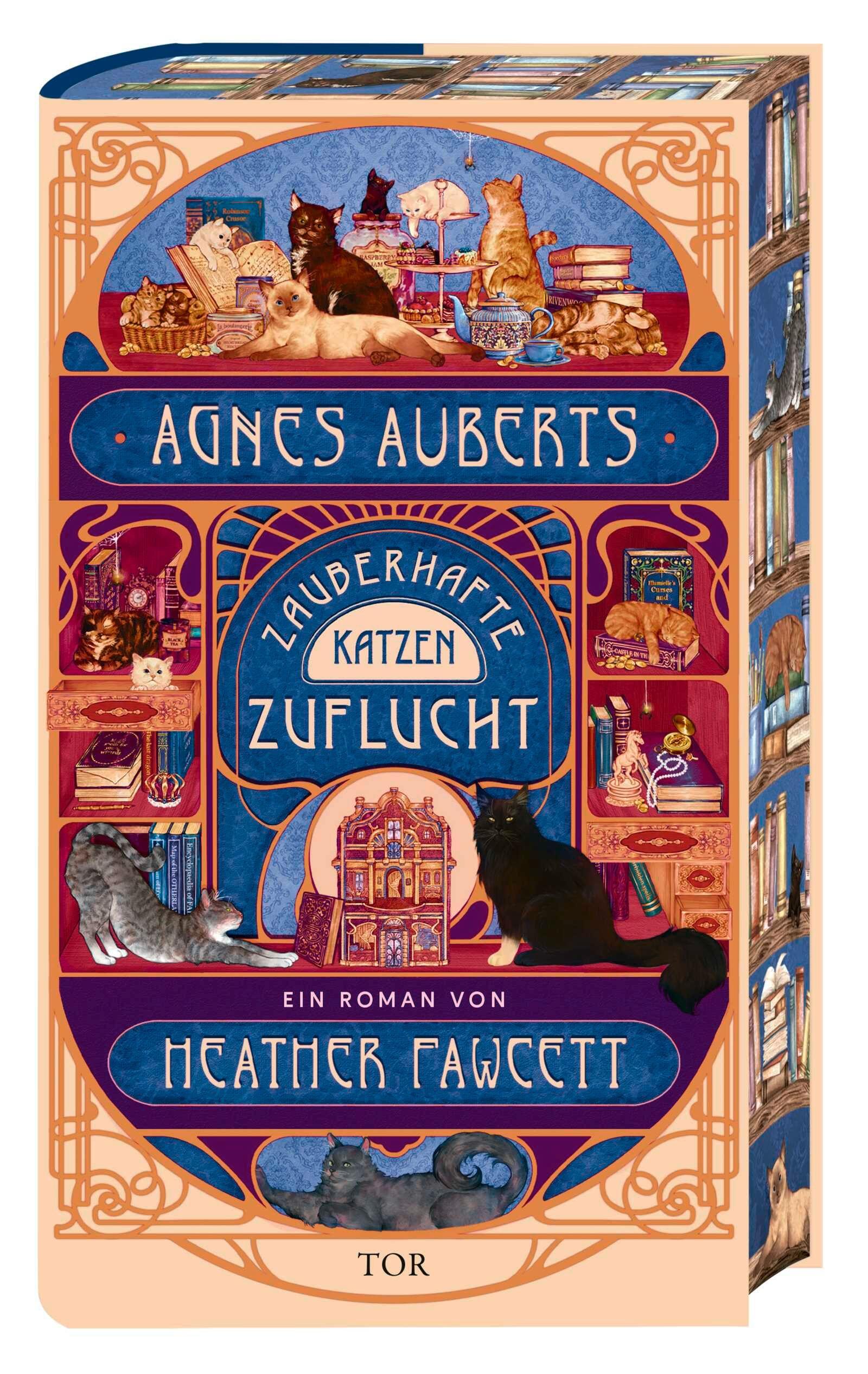 Vorderes Coverbild Agnes Auberts zauberhafte Katzenzuflucht