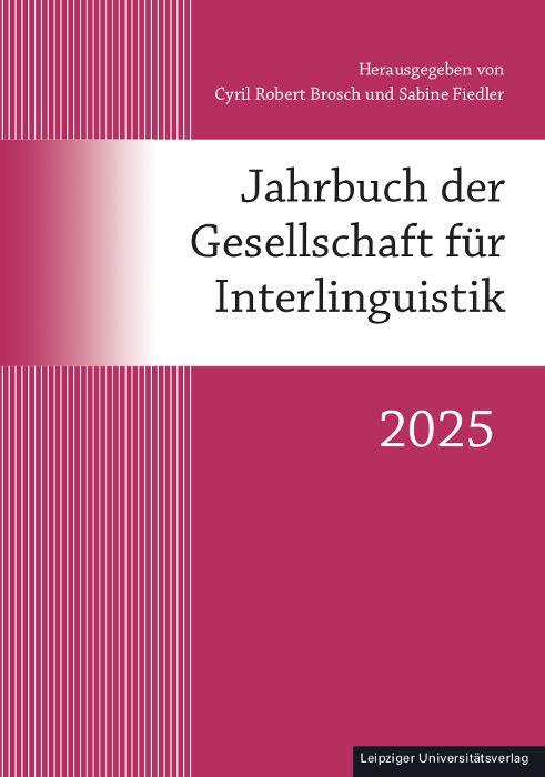 Vorderes Coverbild Jahrbuch der Gesellschaft für Interlinguistik