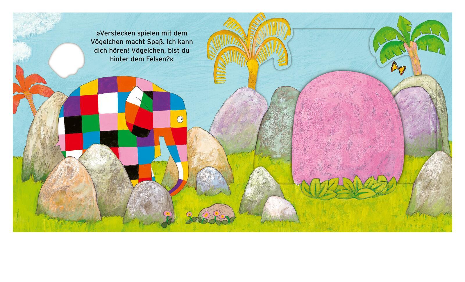 Beispielinhalt (Bild) Elmar: Elmar spielt Verstecken