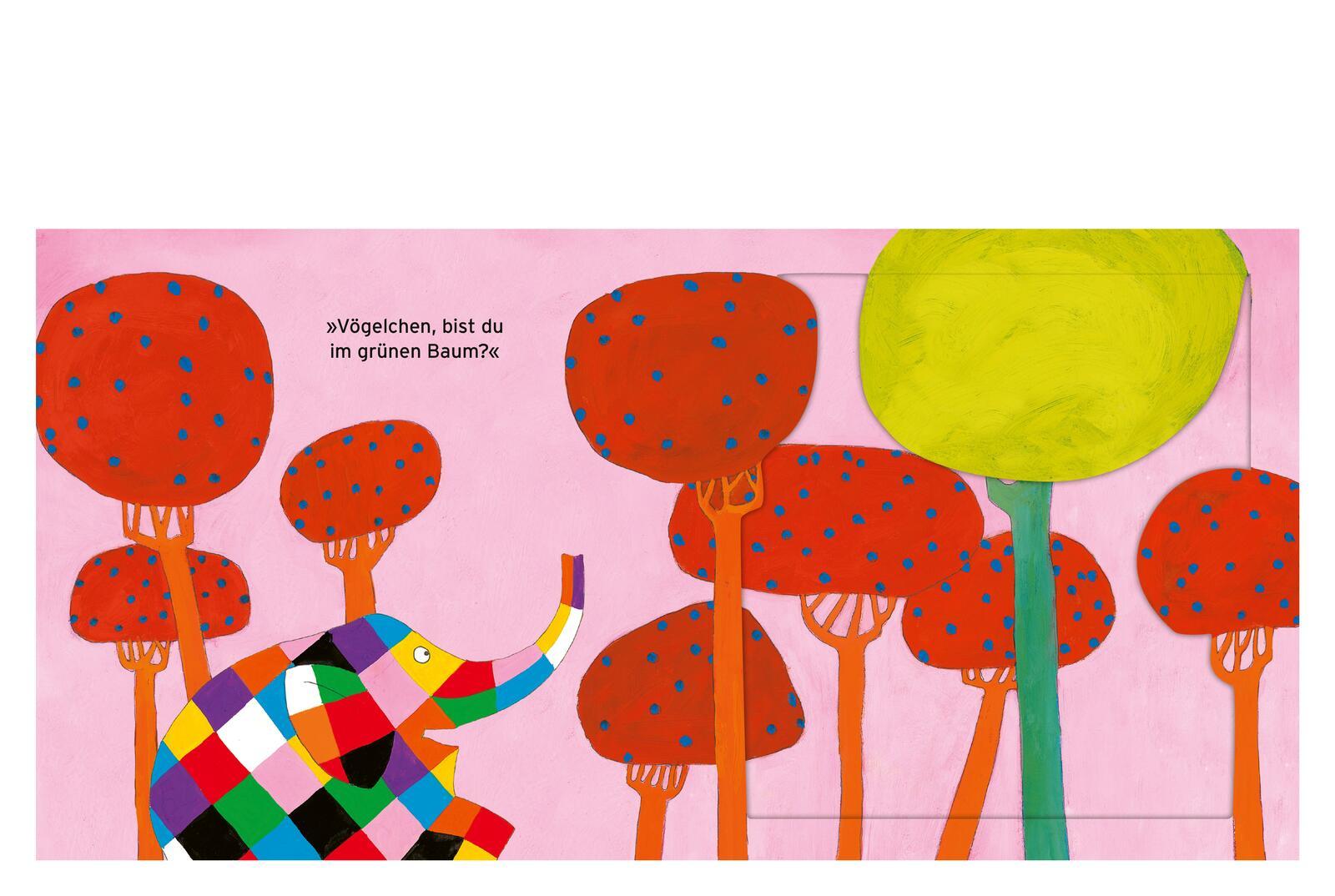 Beispielinhalt (Bild) Elmar: Elmar spielt Verstecken