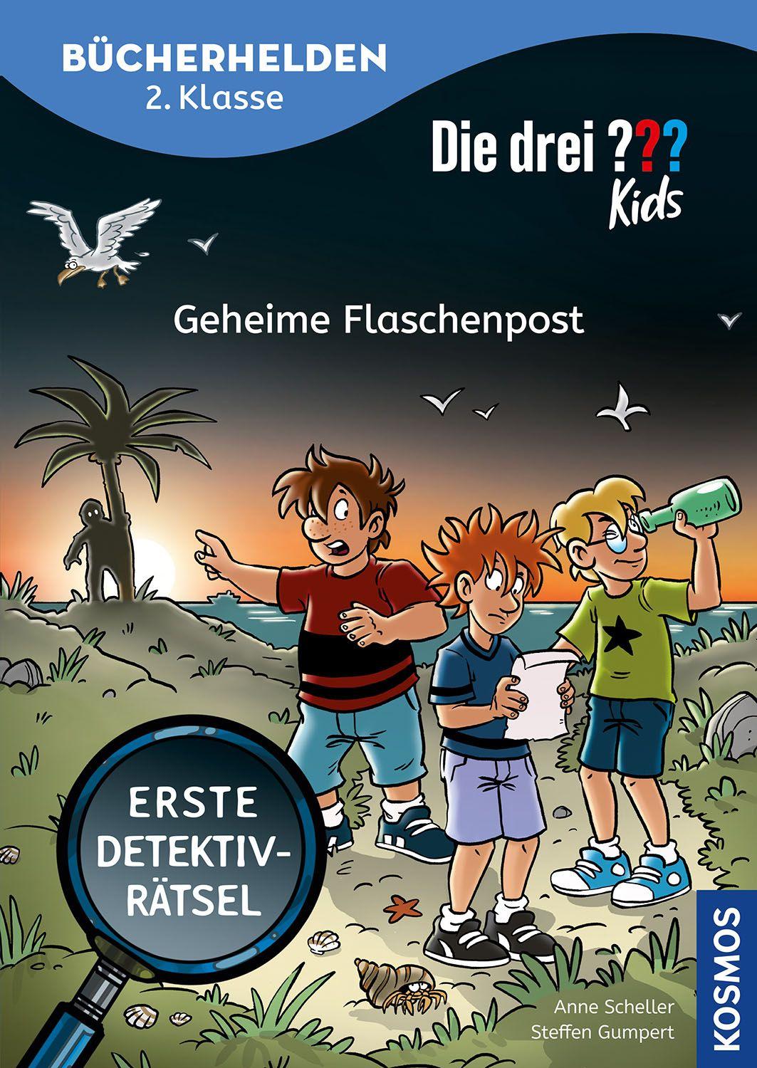 Vorderes Coverbild Die drei ??? Kids, Bücherhelden 2. Klasse, Geheime Flaschenpost
