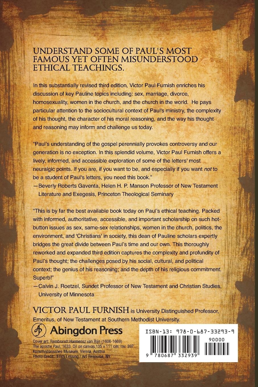 Rückseitencover The Moral Teaching of Paul