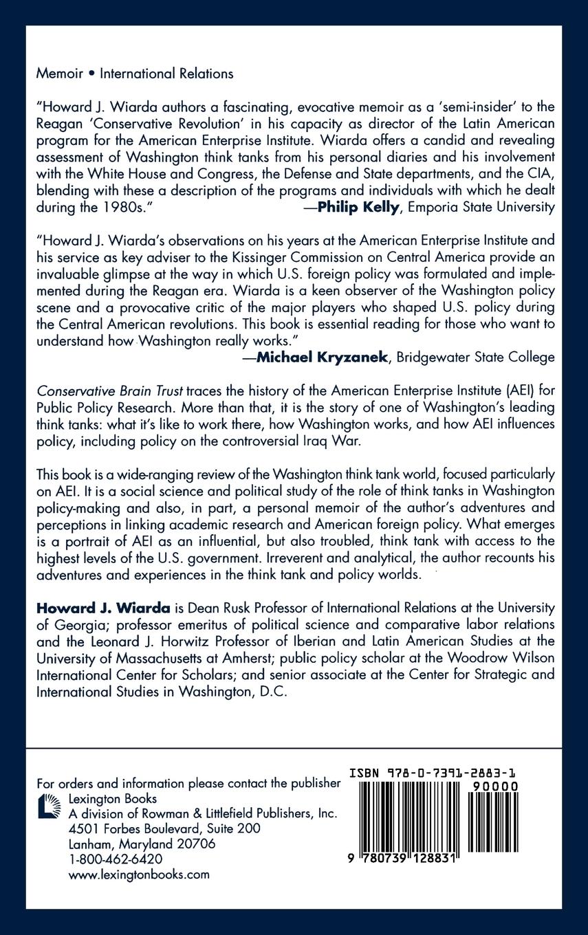 Rückseitencover Conservative Brain Trust