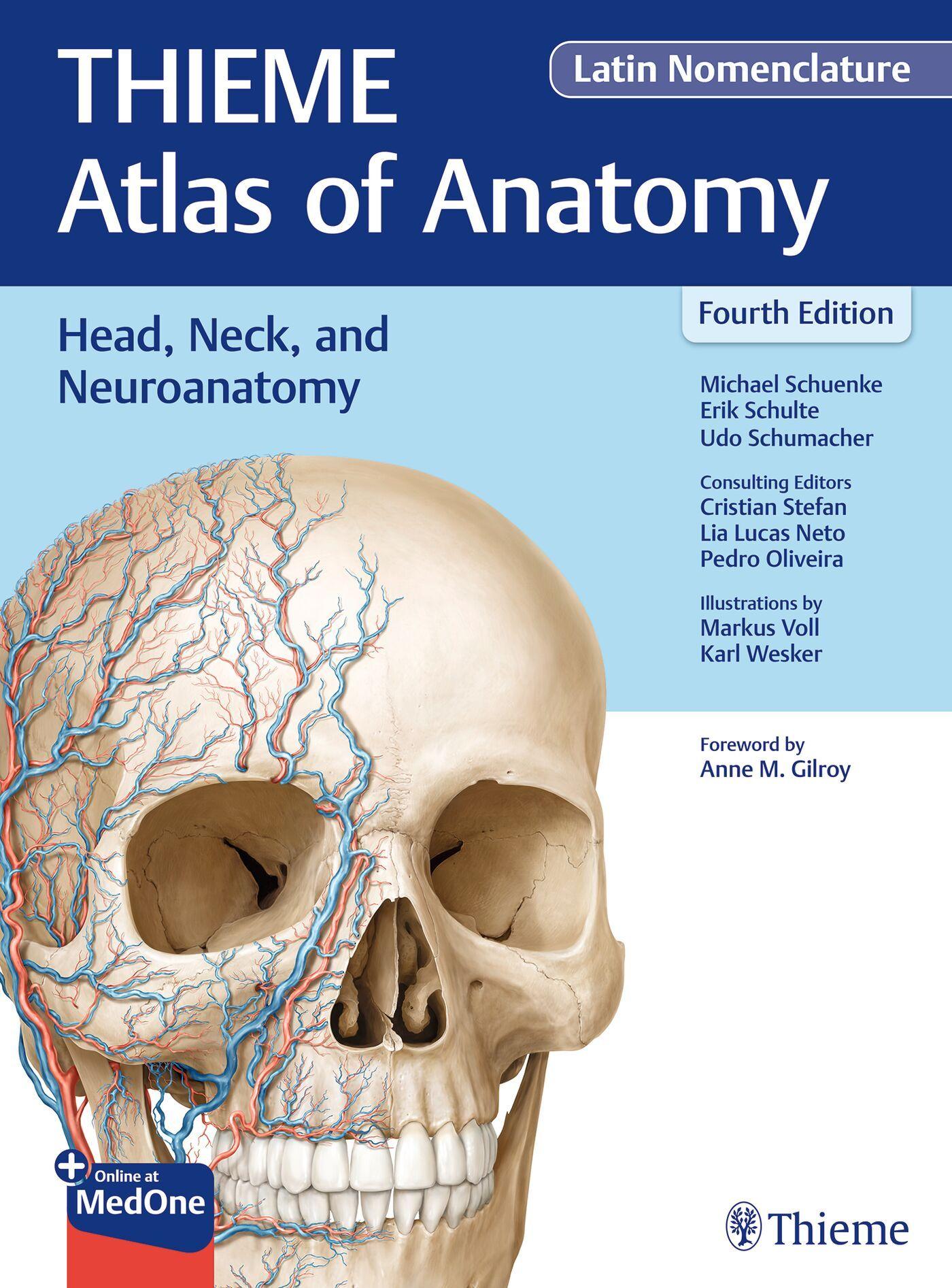 Vorderes Coverbild Head, Neck, and Neuroanatomy (THIEME Atlas of Anatomy), Latin Nomenclature