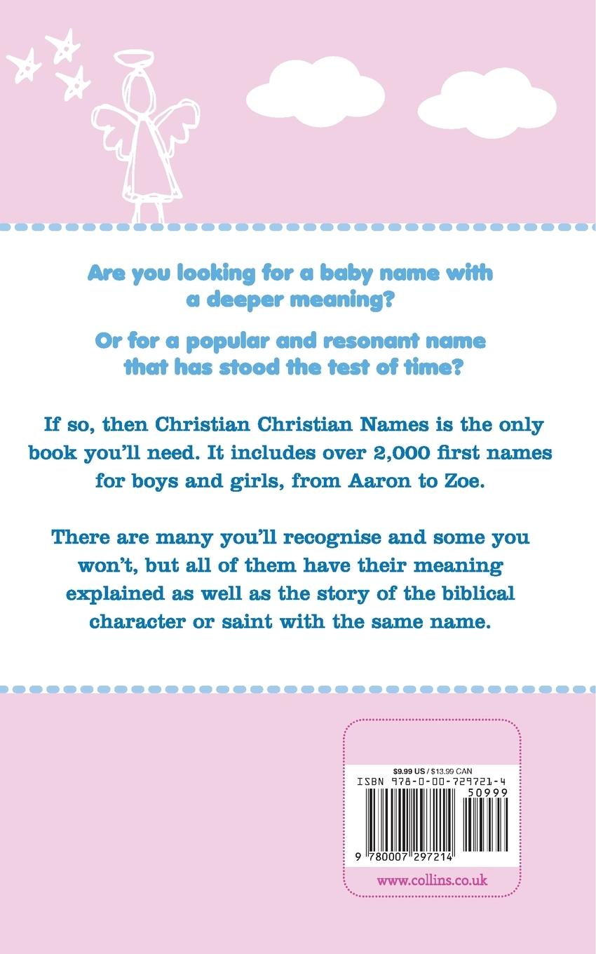 Rückseitencover Christian Christian Names