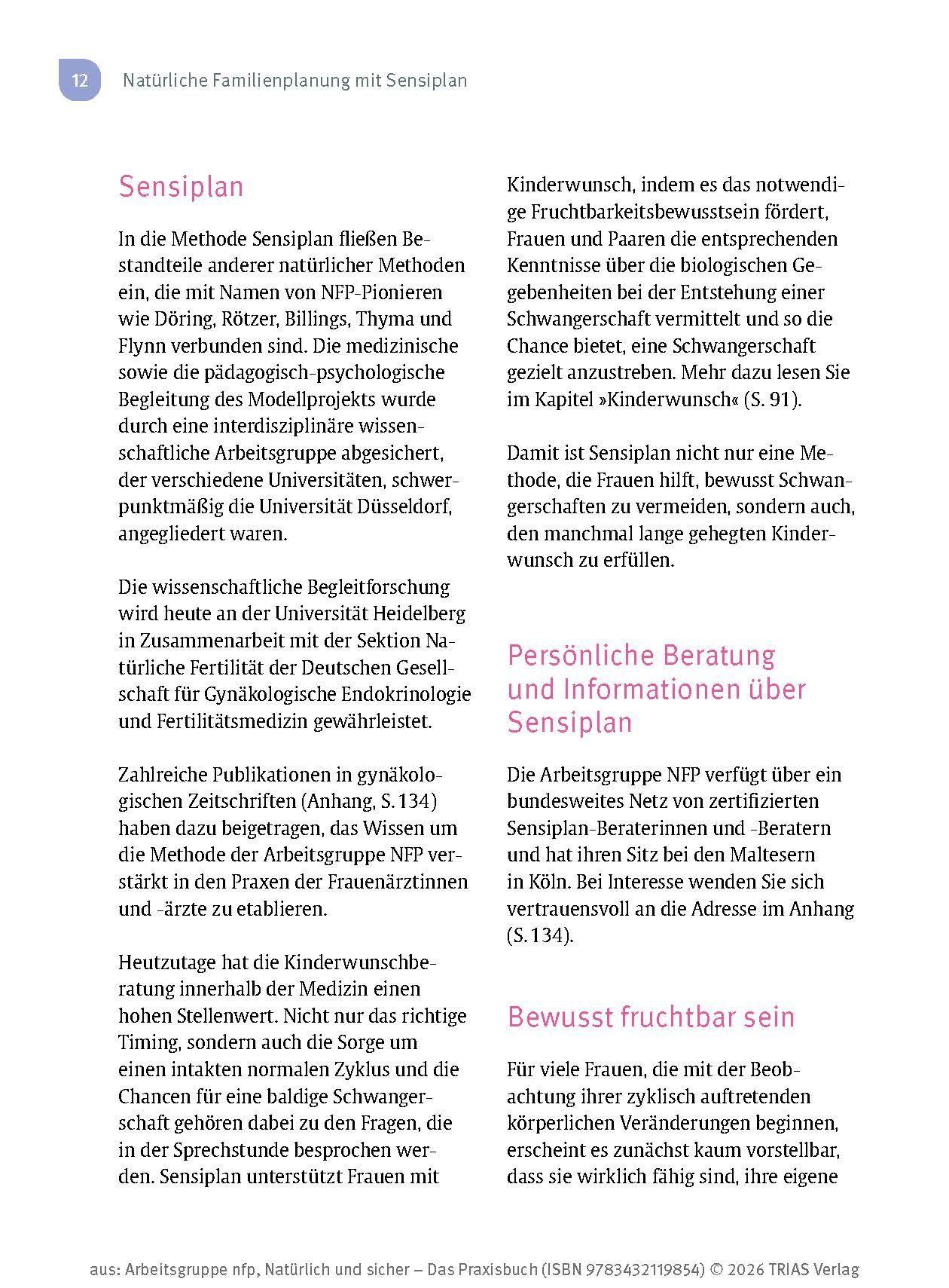 Beispielinhalt (Bild) Natürlich und sicher - Das Praxisbuch