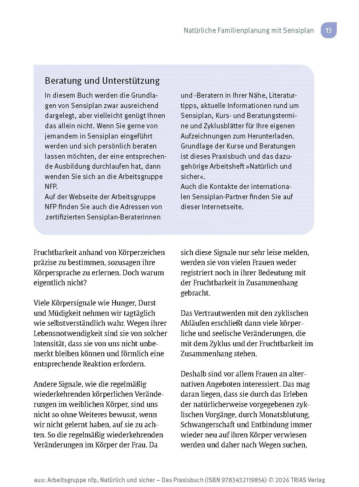 Beispielinhalt (Bild) Natürlich und sicher - Das Praxisbuch