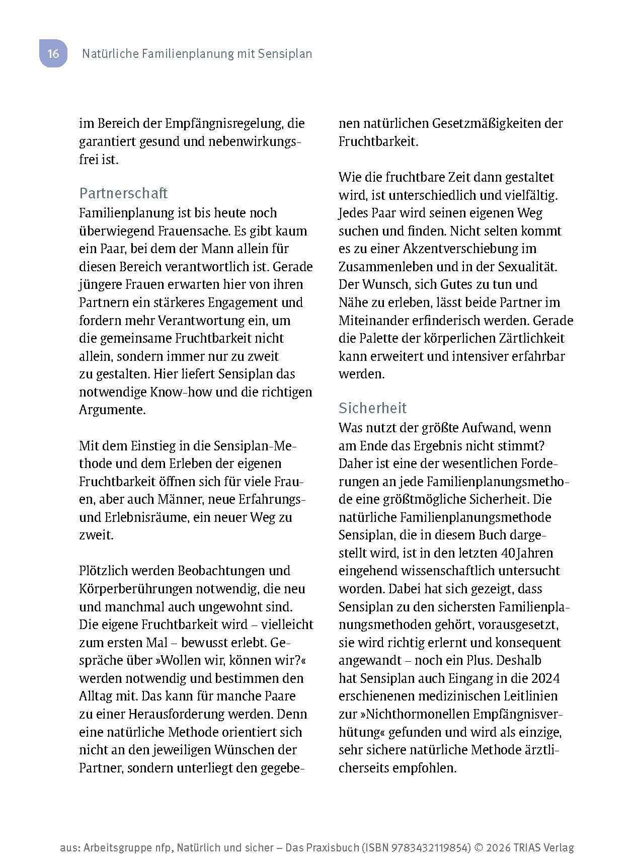 Beispielinhalt (Bild) Natürlich und sicher - Das Praxisbuch