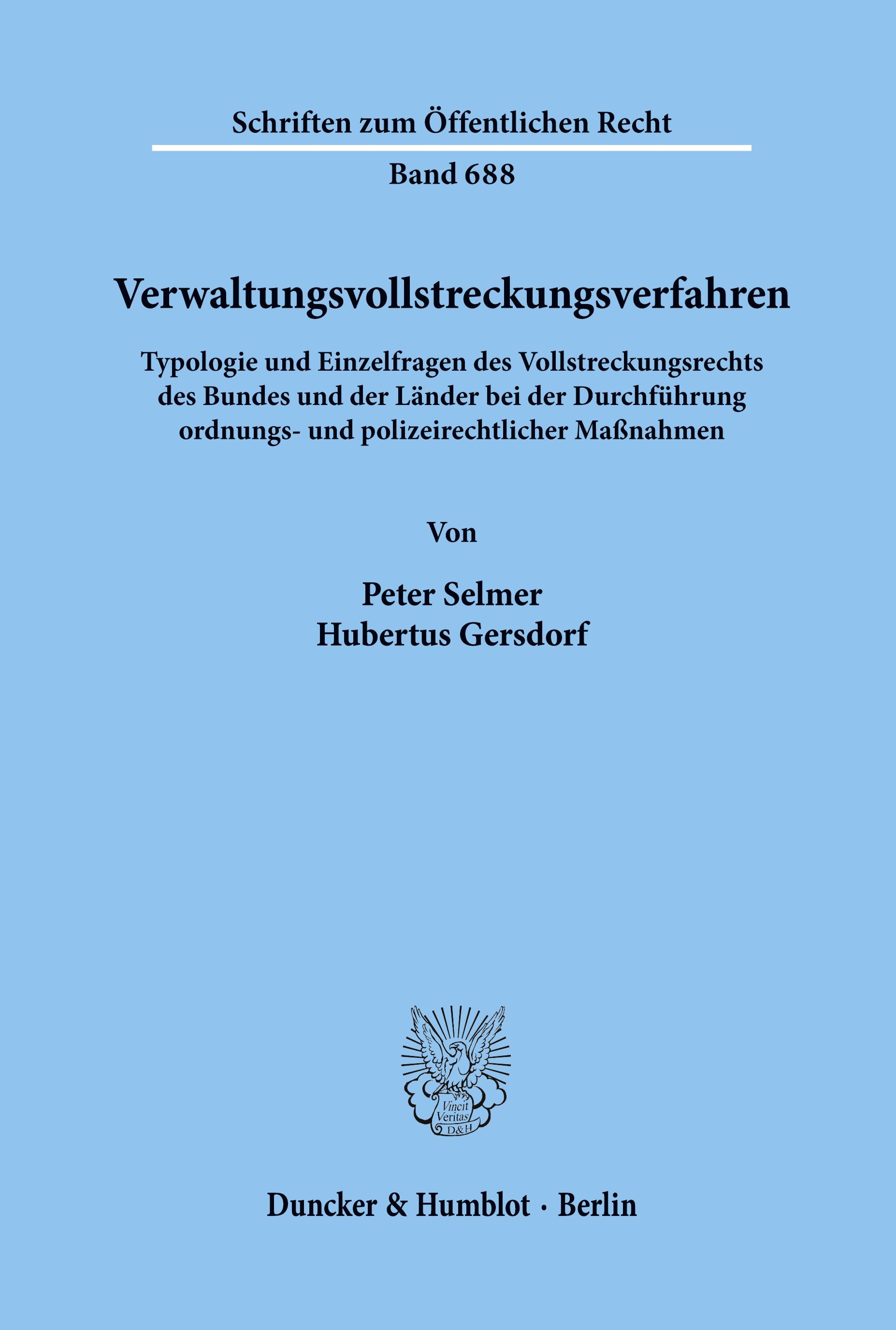 Vorderes Coverbild Verwaltungsvollstreckungsverfahren.