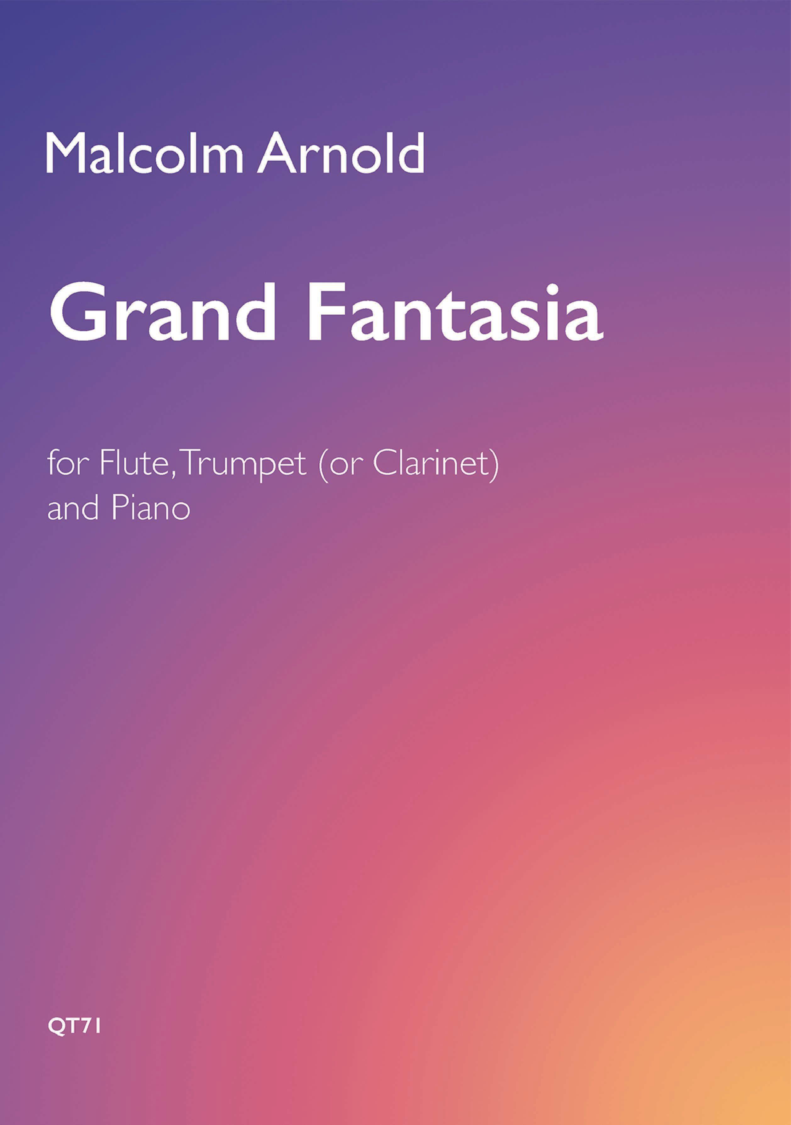 Vorderes Coverbild Grand Fantasia (Flute, Trumpet (or Clarinet) & Piano) by Malcom Arnold