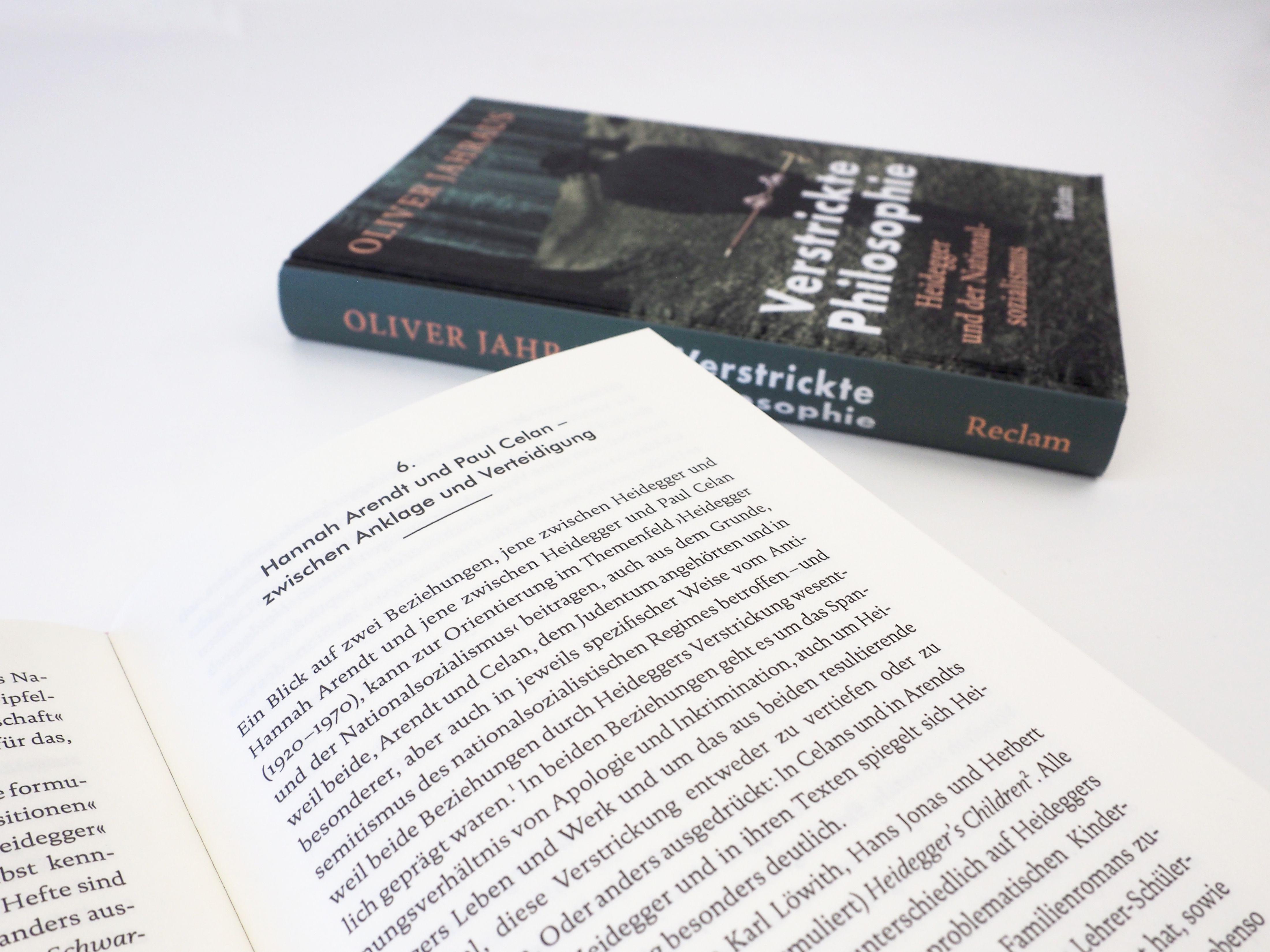 Beispielinhalt (Bild) Verstrickte Philosophie. Heidegger und der Nationalsozialismus