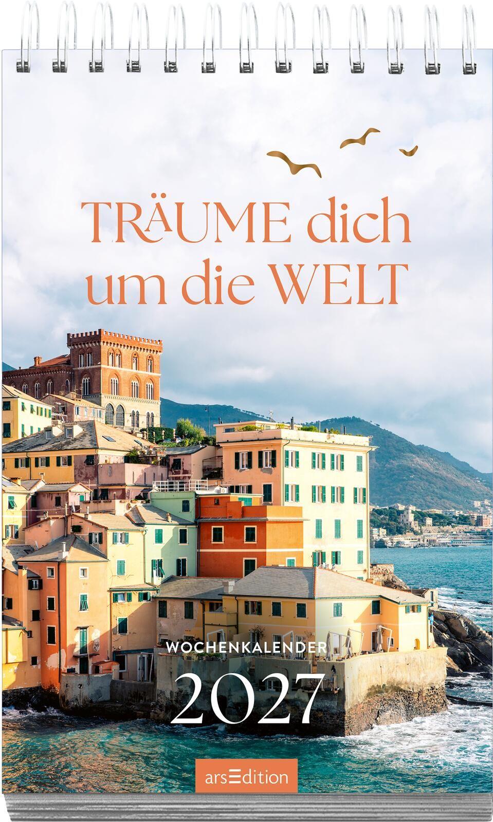 Beispielinhalt (Bild) Wochenkalender Träume dich um die Welt 2027