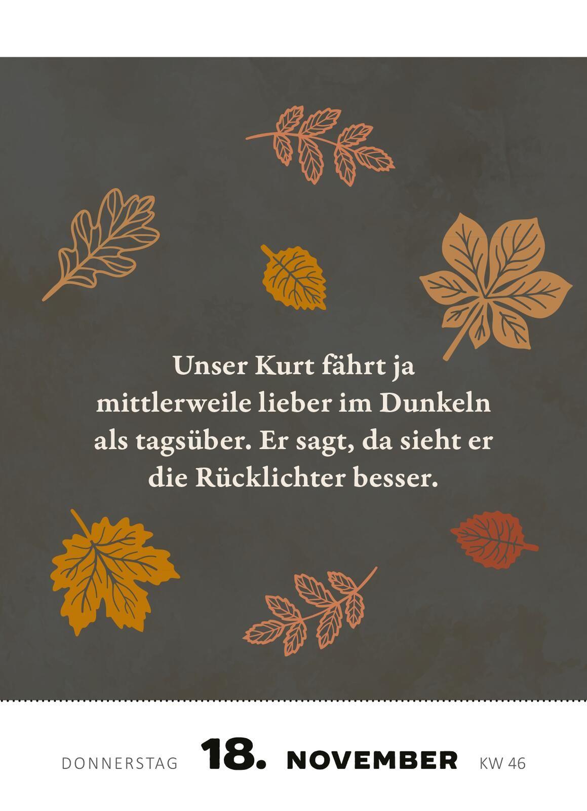 Beispielinhalt (Bild) Abreißkalender Renate Bergmann - Der Kalender 2027