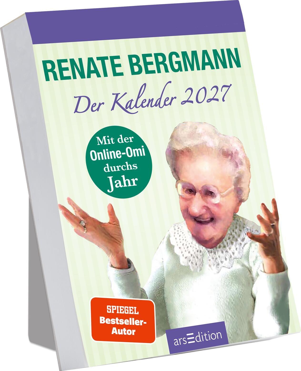 Vorderes Coverbild Abreißkalender Renate Bergmann - Der Kalender 2027