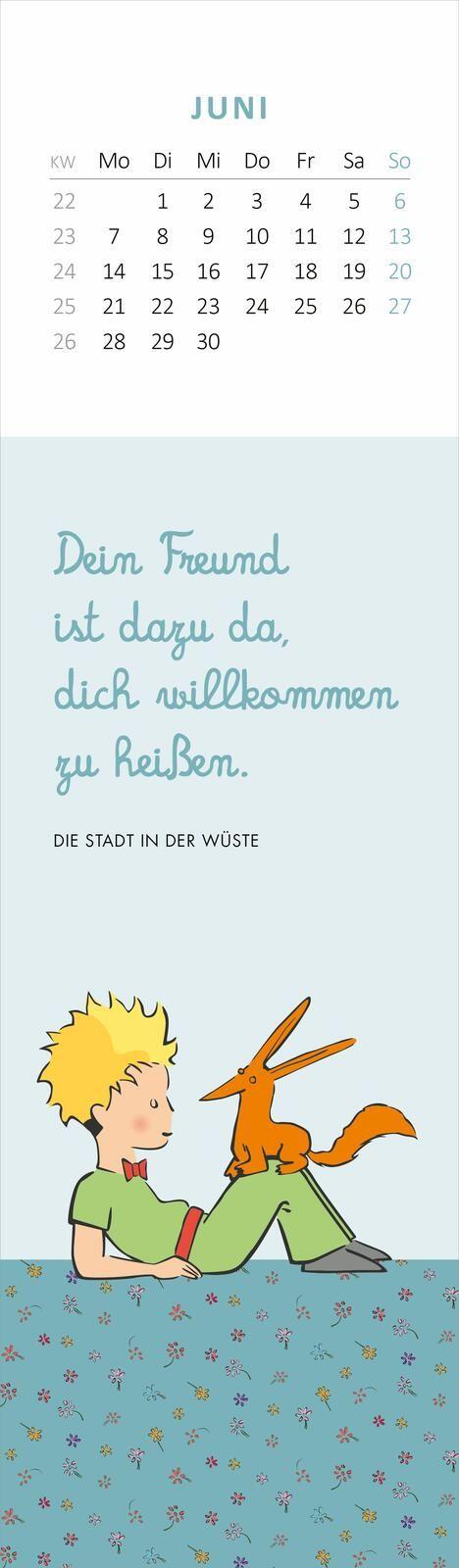 Beispielinhalt (Bild) Lesezeichenkalender Man sieht nur mit dem Herzen gut 2027