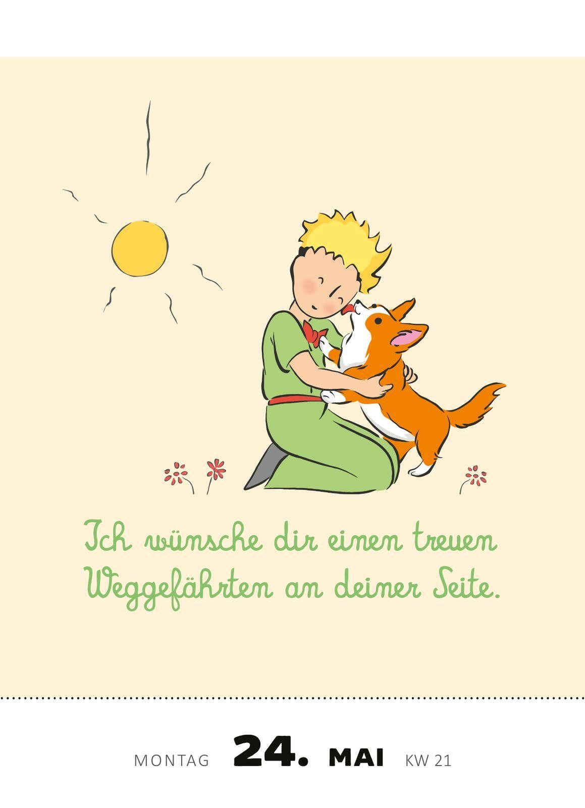 Beispielinhalt (Bild) Abreißkalender Man sieht nur mit dem Herzen gut 2027