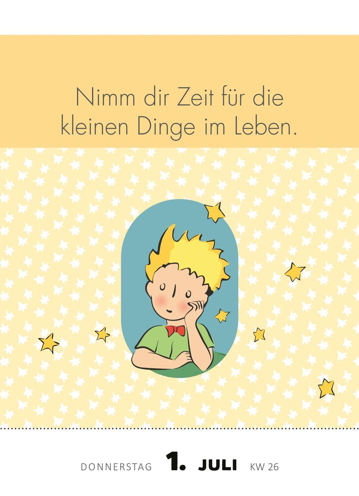 Beispielinhalt (Bild) Abreißkalender Man sieht nur mit dem Herzen gut 2027