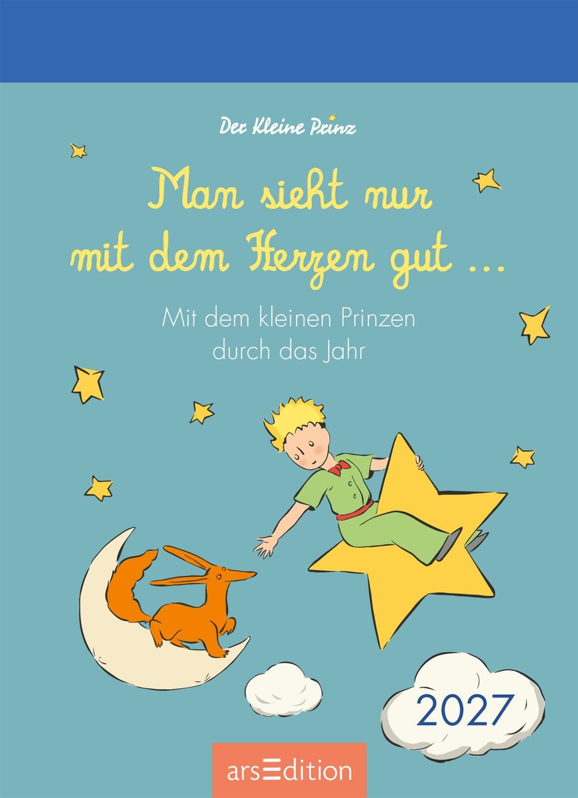 Beispielinhalt (Bild) Abreißkalender Man sieht nur mit dem Herzen gut 2027