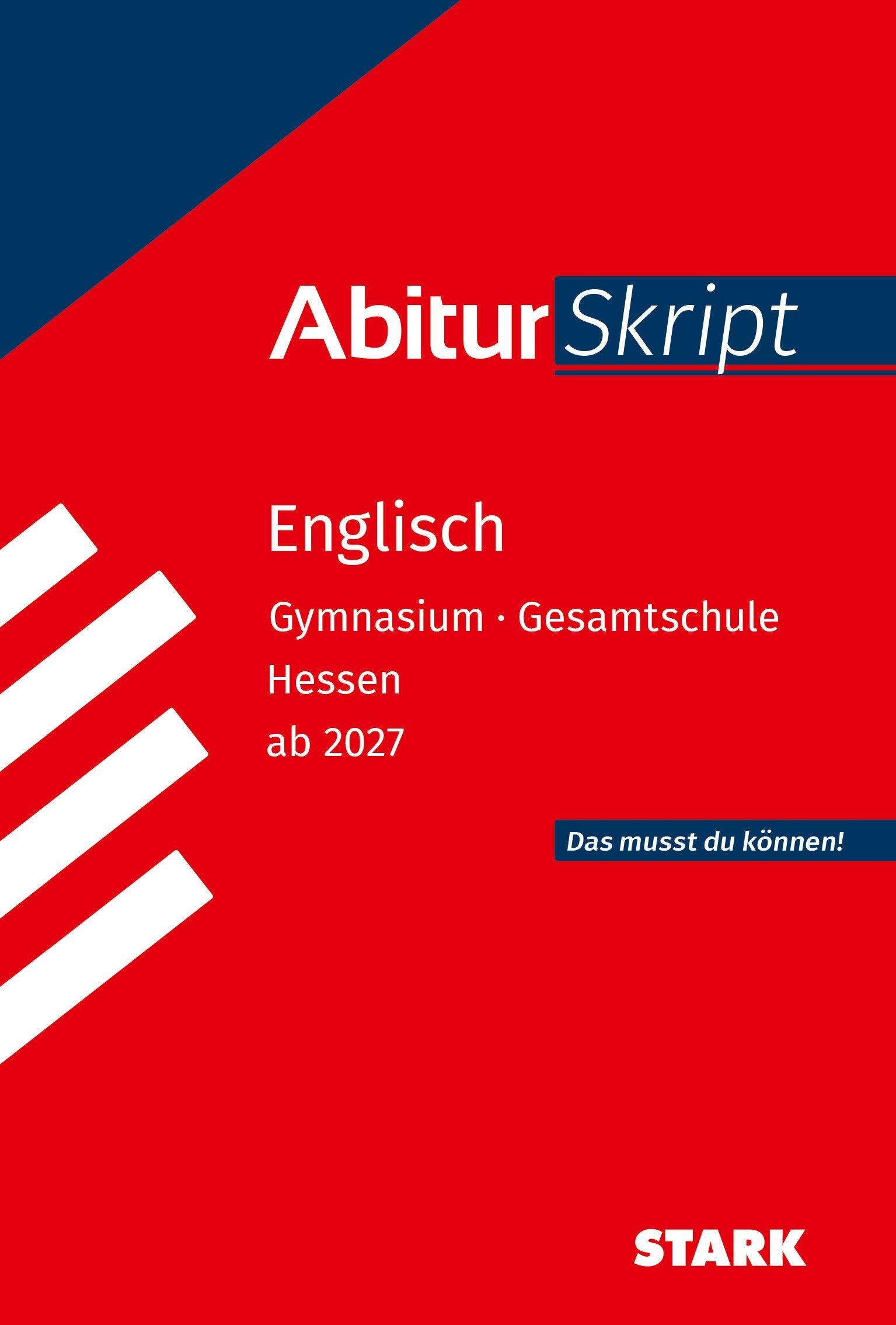 Vorderes Coverbild STARK Englisch - AbiturSkript Hessen ab 2027
