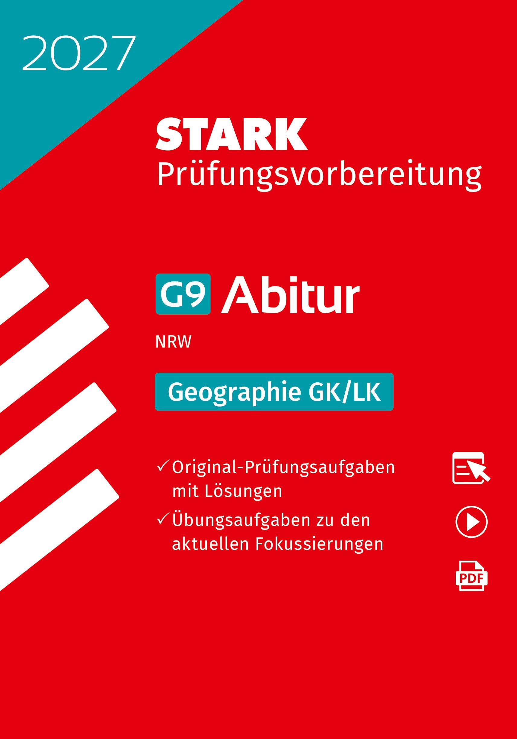 Vorderes Coverbild STARK Geographie GK/LK - Abitur 2027 NRW - Prüfungsvorbereitung