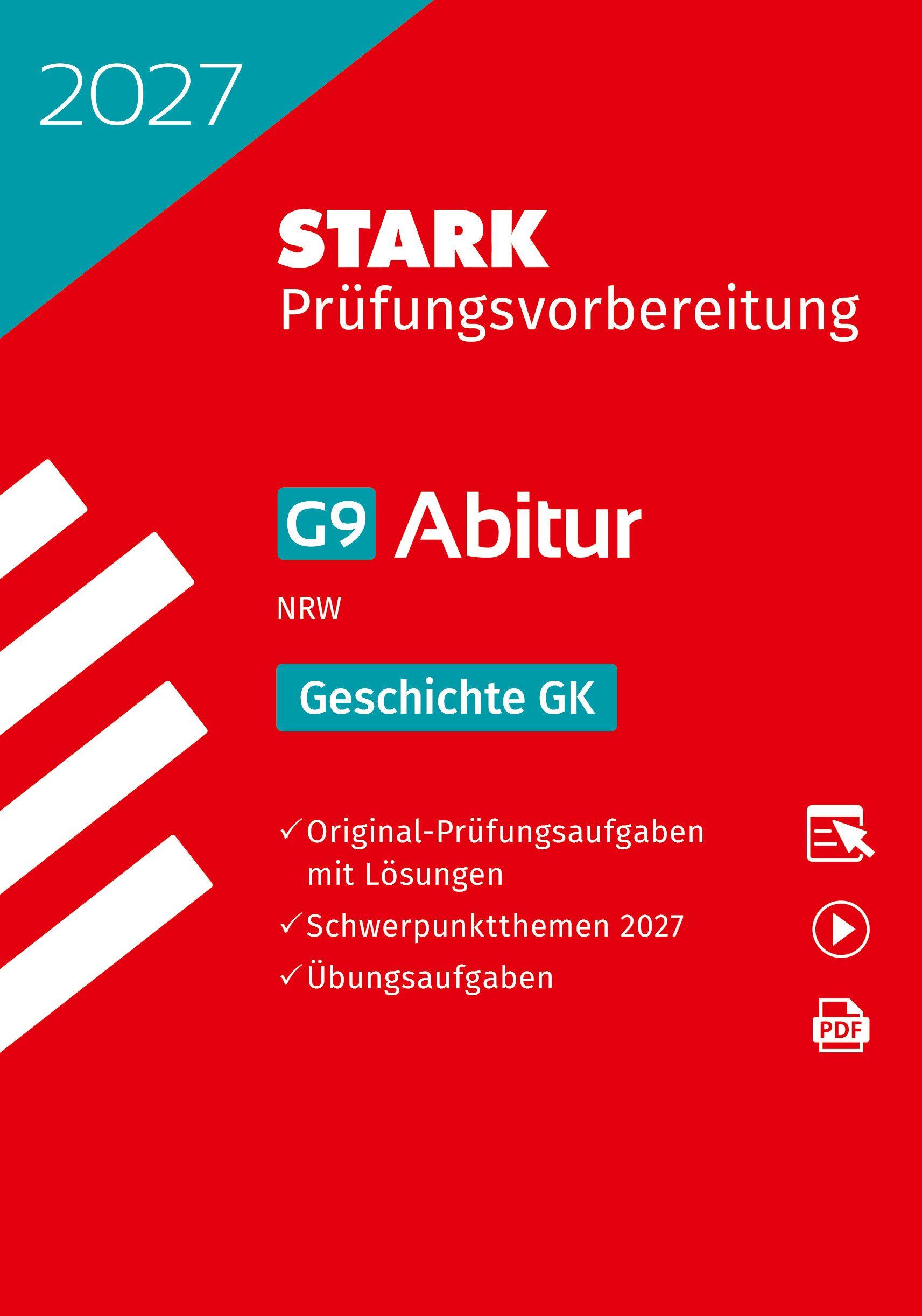 Vorderes Coverbild STARK Geschichte GK - Abitur 2027 NRW - Prüfungsvorbereitung