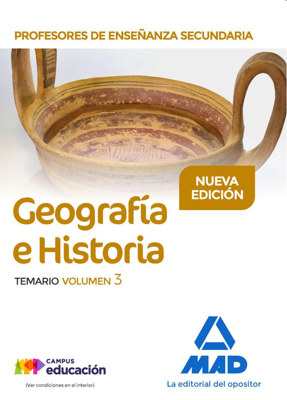 Beispielinhalt (Bild) Geografía e historia : Profesores de Enseñanza Secundaria. Temario