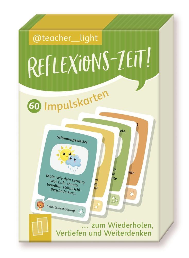 Beispielinhalt (Bild) Reflexions-Zeit! 60 Impulskarten zum Wiederholen, Vertiefen und Weiterdenken