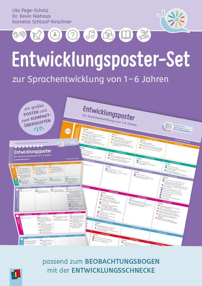 Vorderes Coverbild Entwicklungsposter-Set zur Sprachentwicklung von 1-6 Jahren