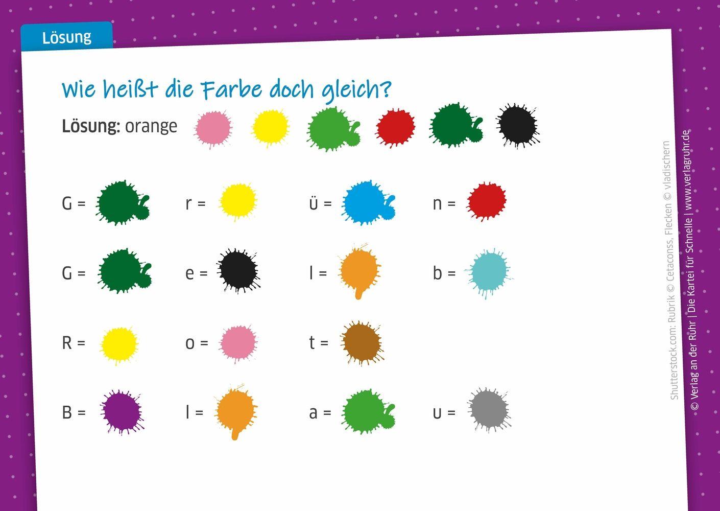 Beispielinhalt (Bild) Die Kartei für Schnelle