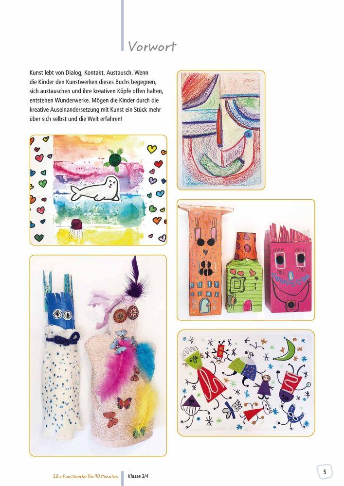 Beispielinhalt (Bild) 20 x Kunstwerke für 90 Minuten - Klasse 3/4