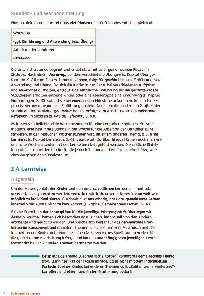 Beispielinhalt (Bild) Individuelles Lernen - praxiserprobt