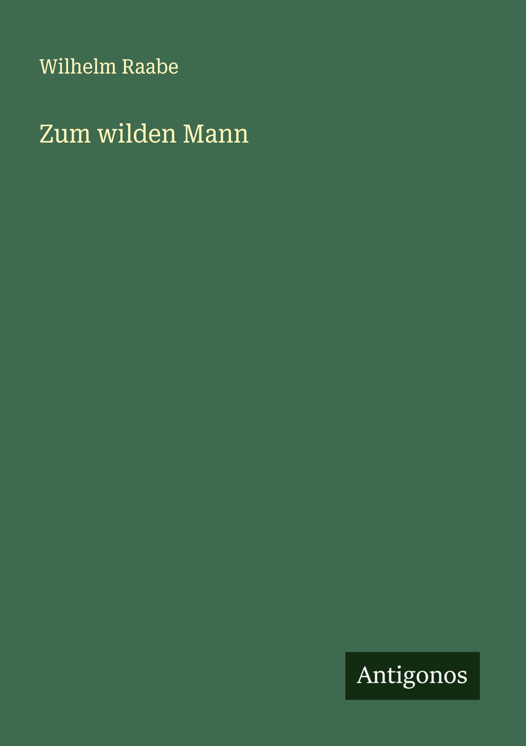 Vorderes Coverbild Zum wilden Mann