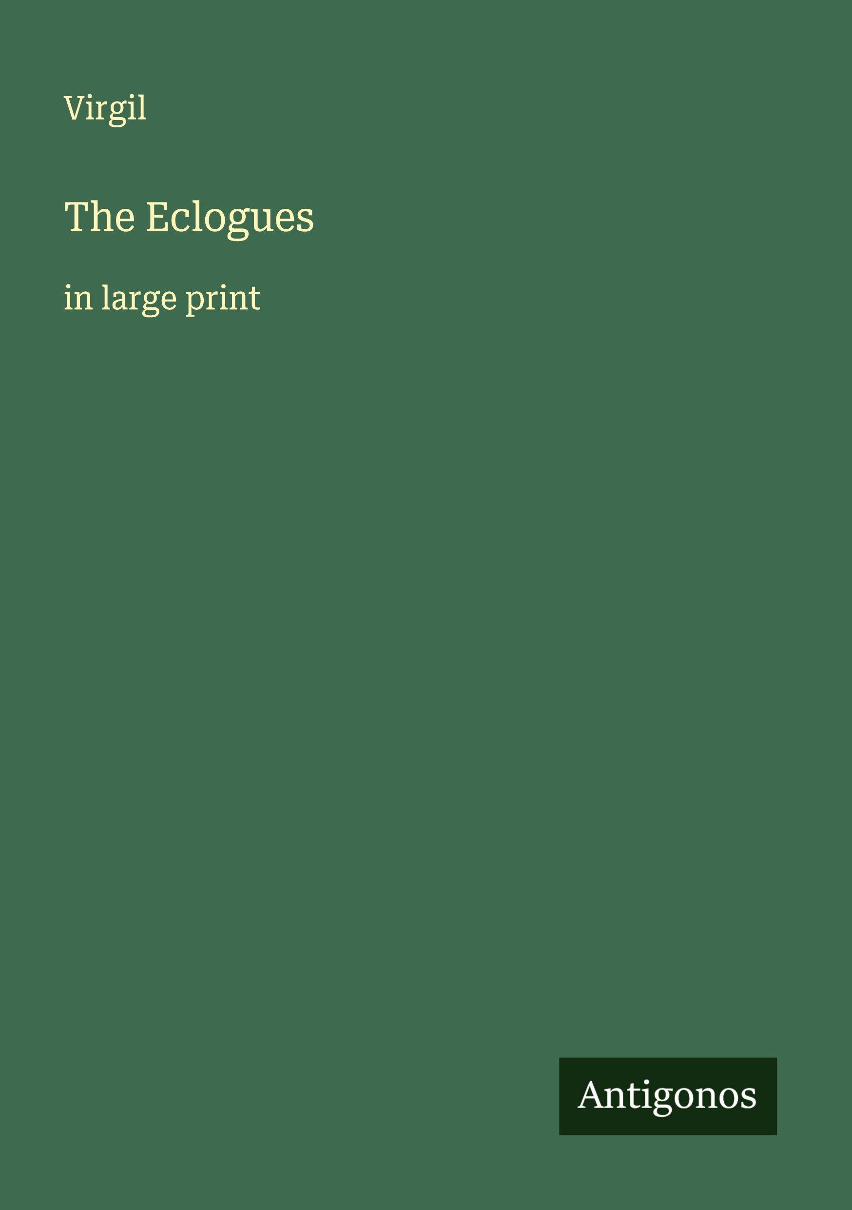 Vorderes Coverbild The Eclogues