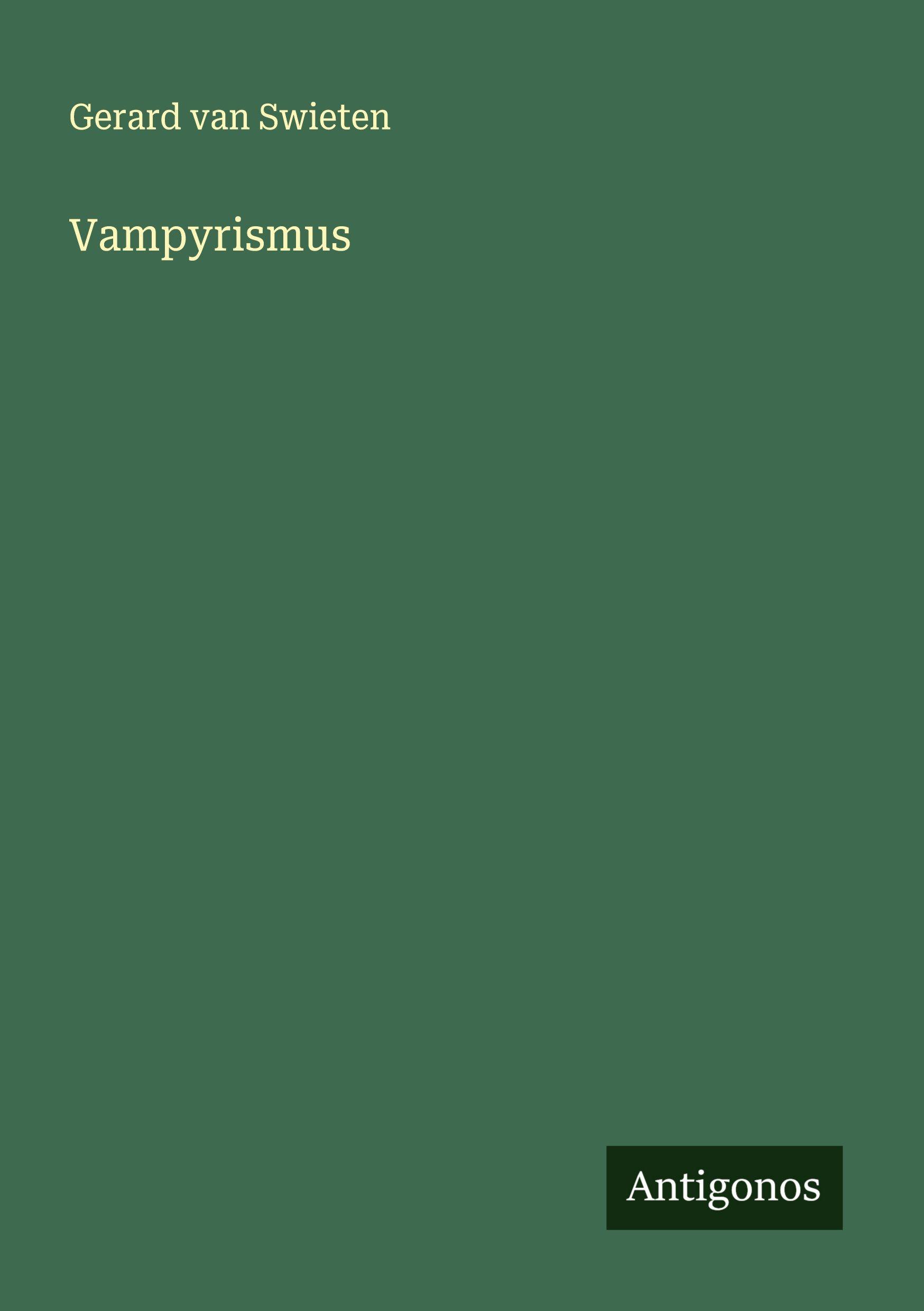 Vorderes Coverbild Vampyrismus