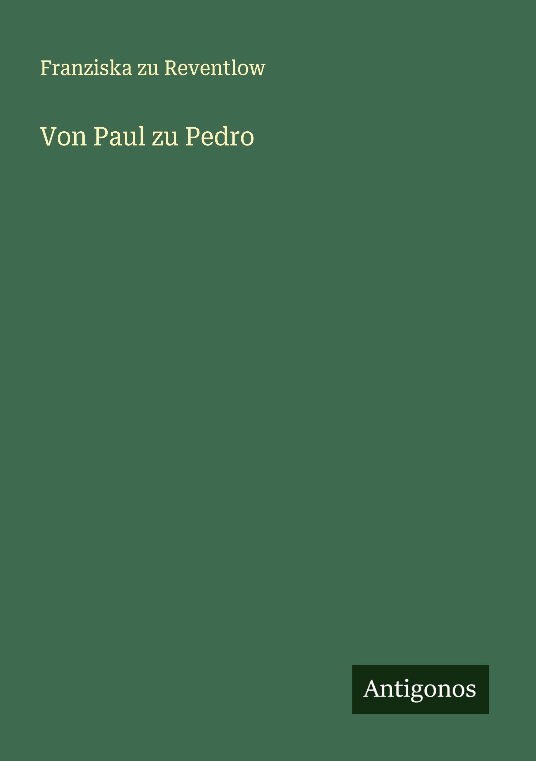 Vorderes Coverbild Von Paul zu Pedro