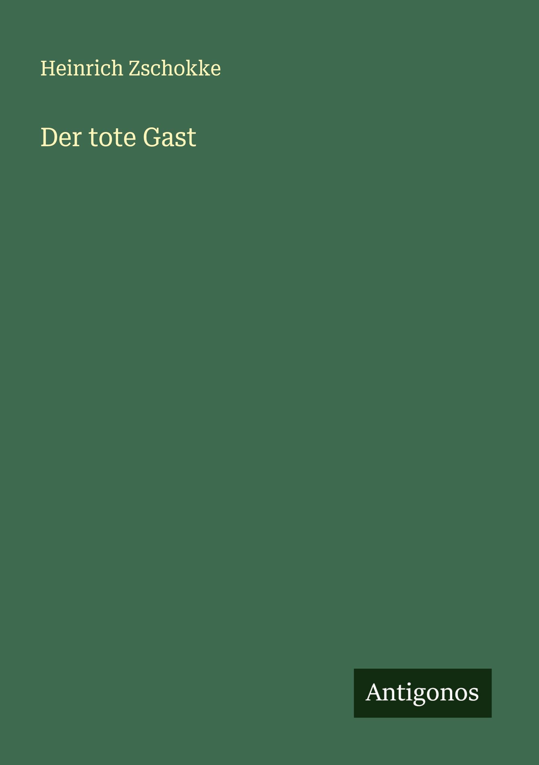 Vorderes Coverbild Der tote Gast