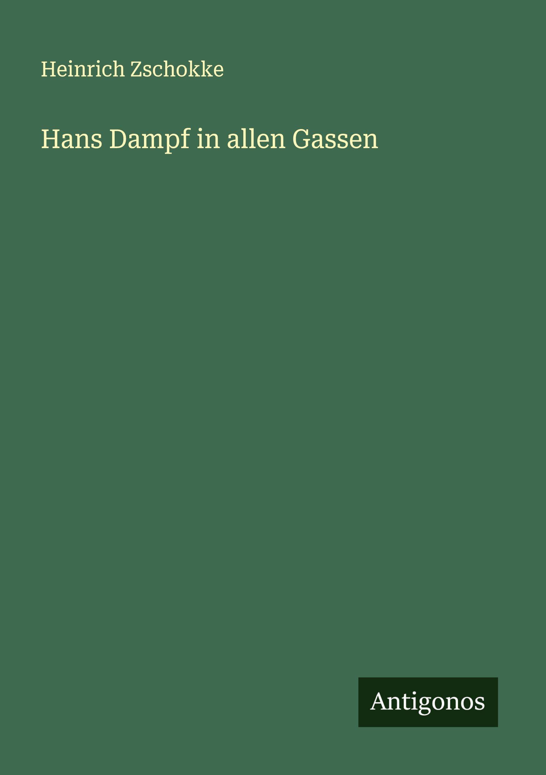 Vorderes Coverbild Hans Dampf in allen Gassen