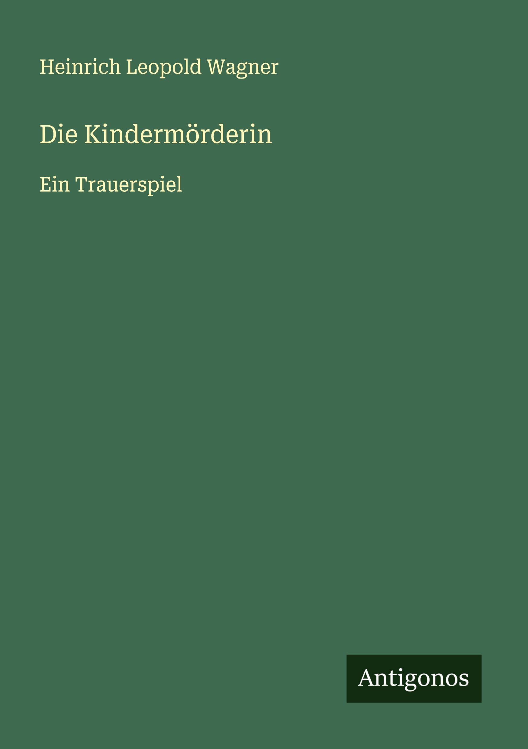 Vorderes Coverbild Die Kindermörderin