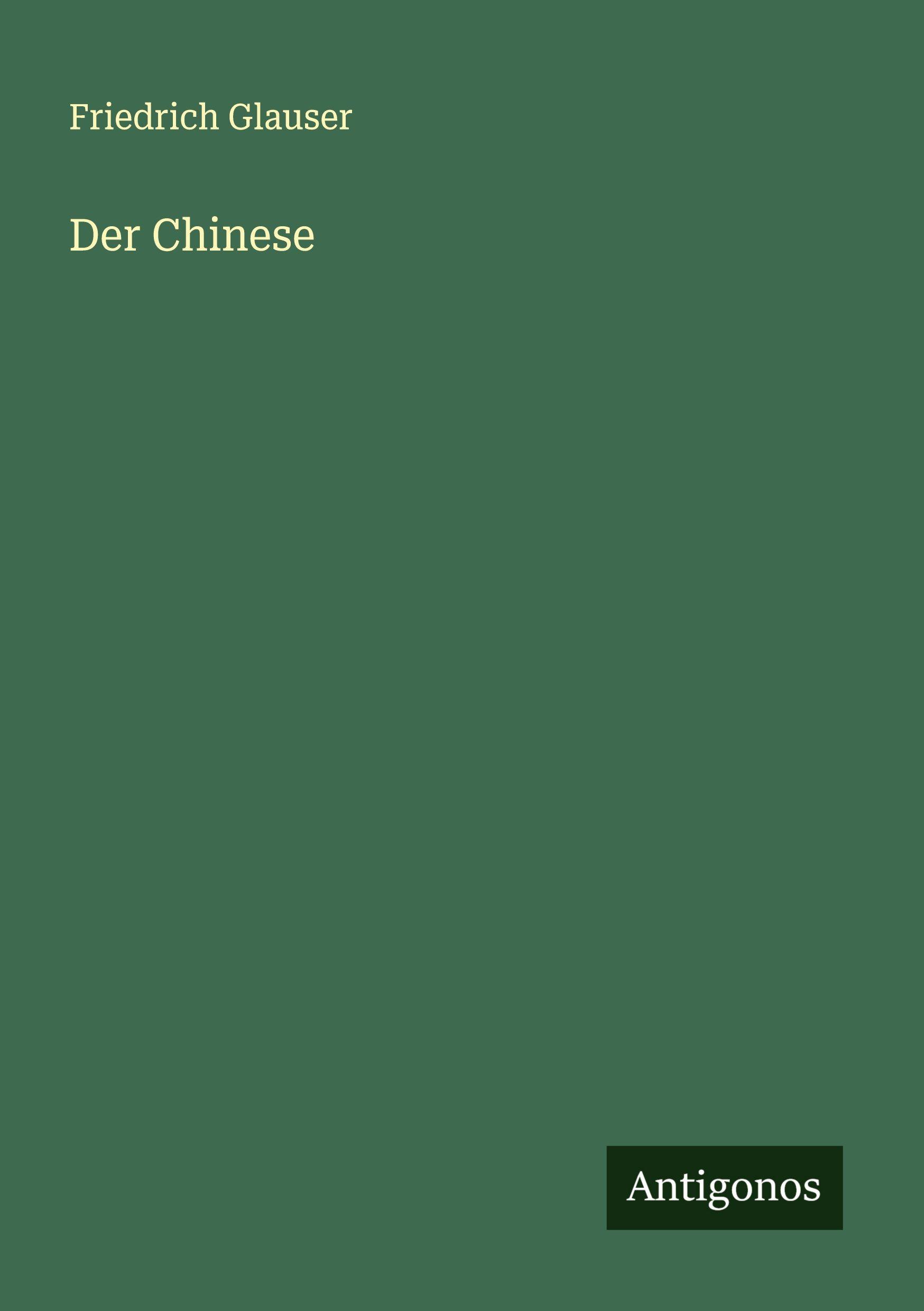 Vorderes Coverbild Der Chinese