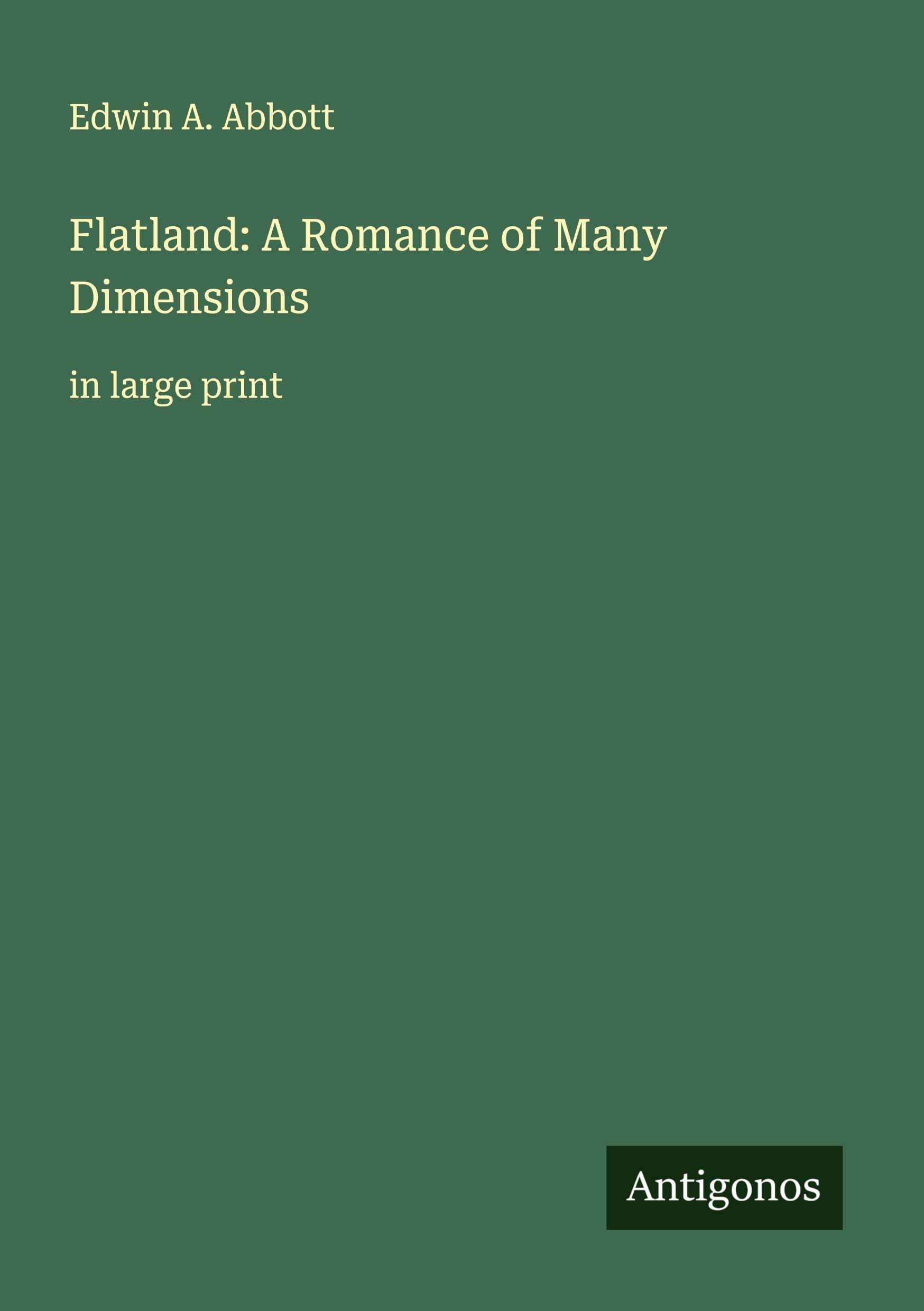 Vorderes Coverbild Flatland: A Romance of Many Dimensions