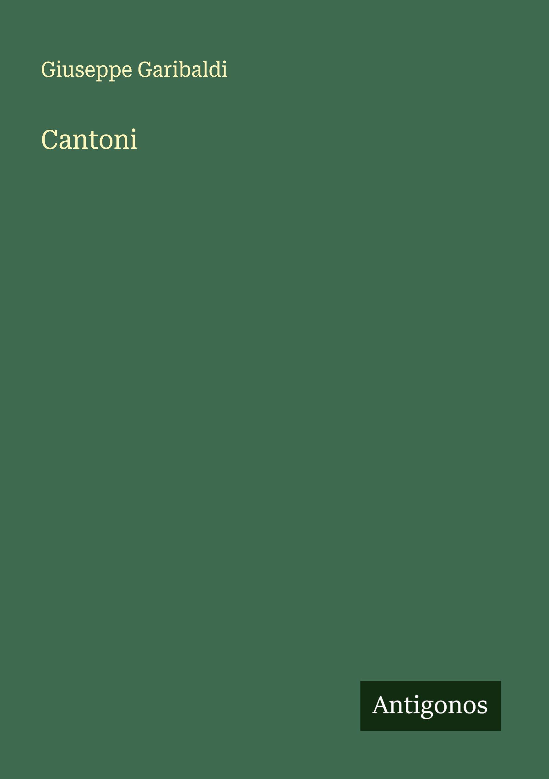 Vorderes Coverbild Cantoni