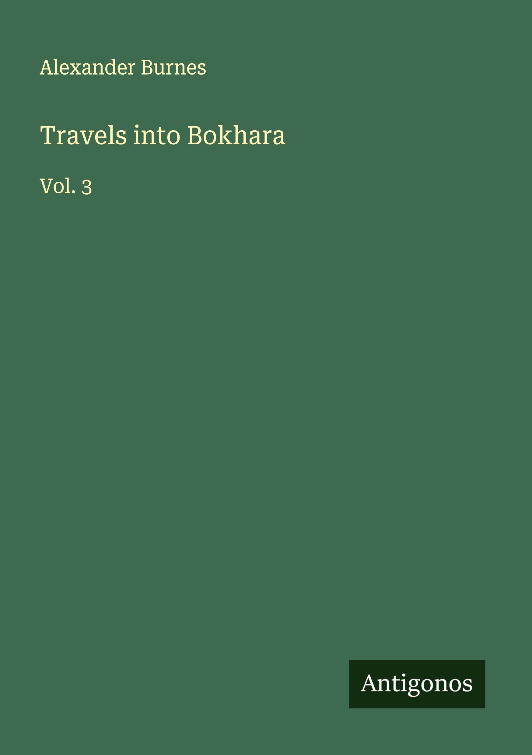 Vorderes Coverbild Travels into Bokhara