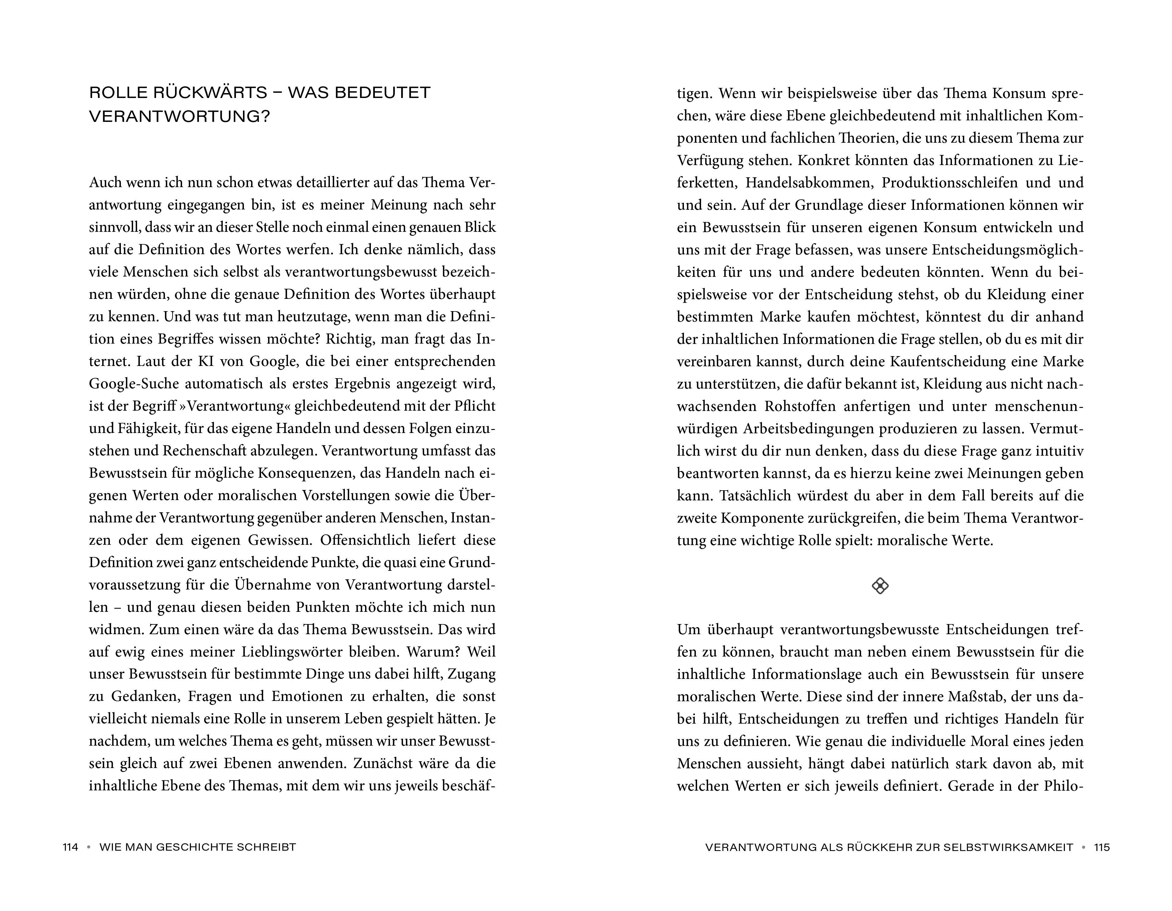 Beispielinhalt (Bild) Wie man Geschichte schreibt