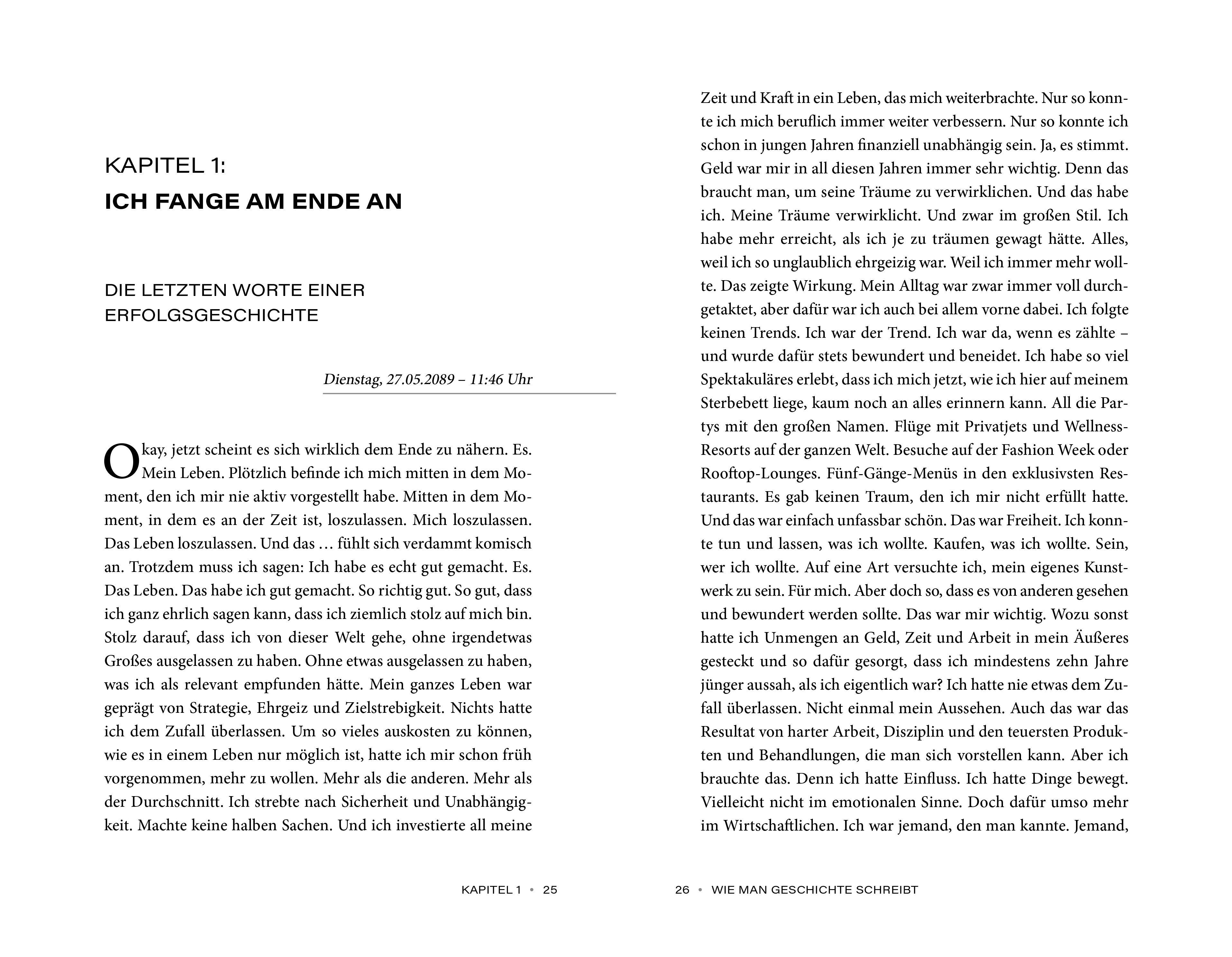 Beispielinhalt (Bild) Wie man Geschichte schreibt