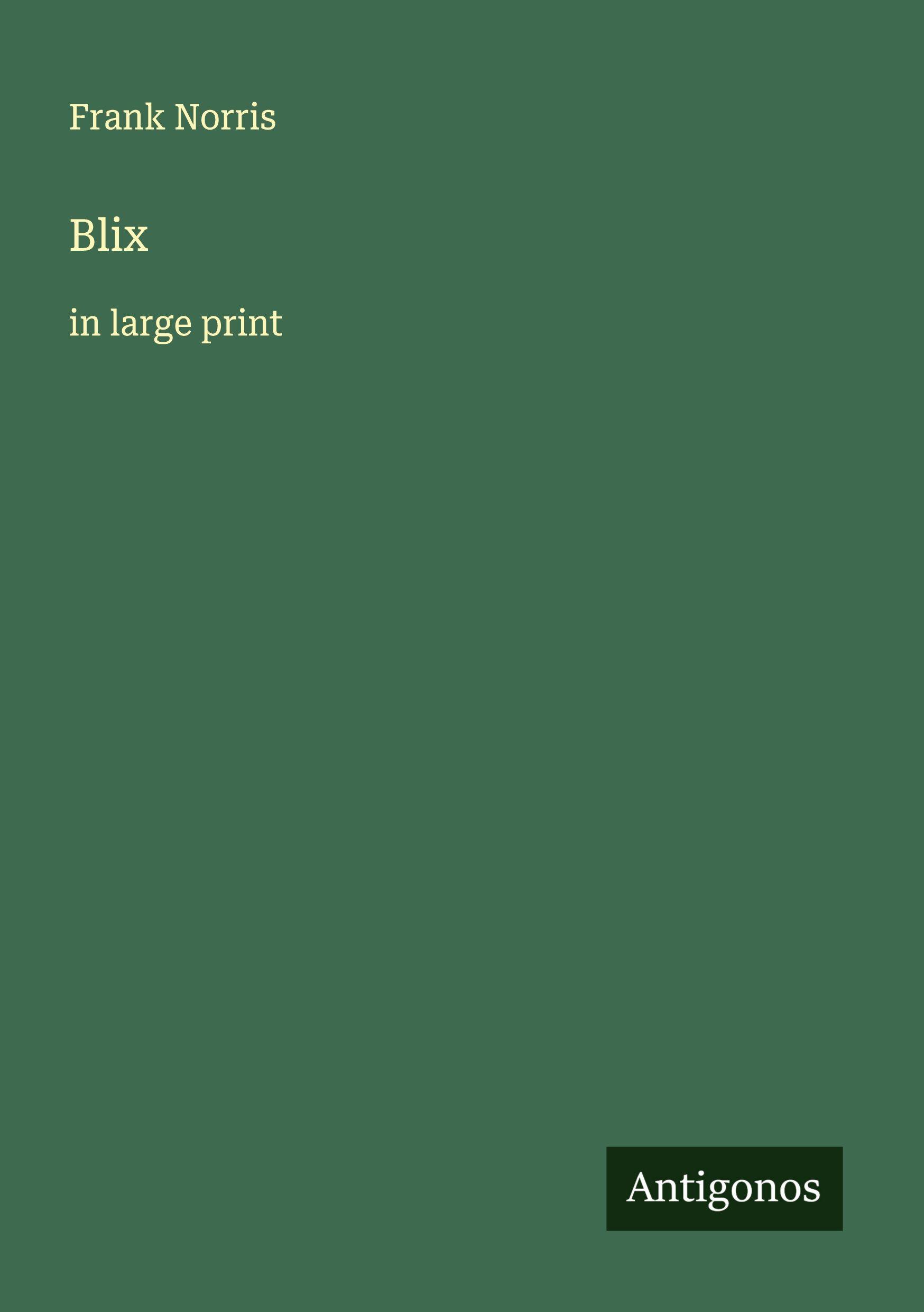 Vorderes Coverbild Blix