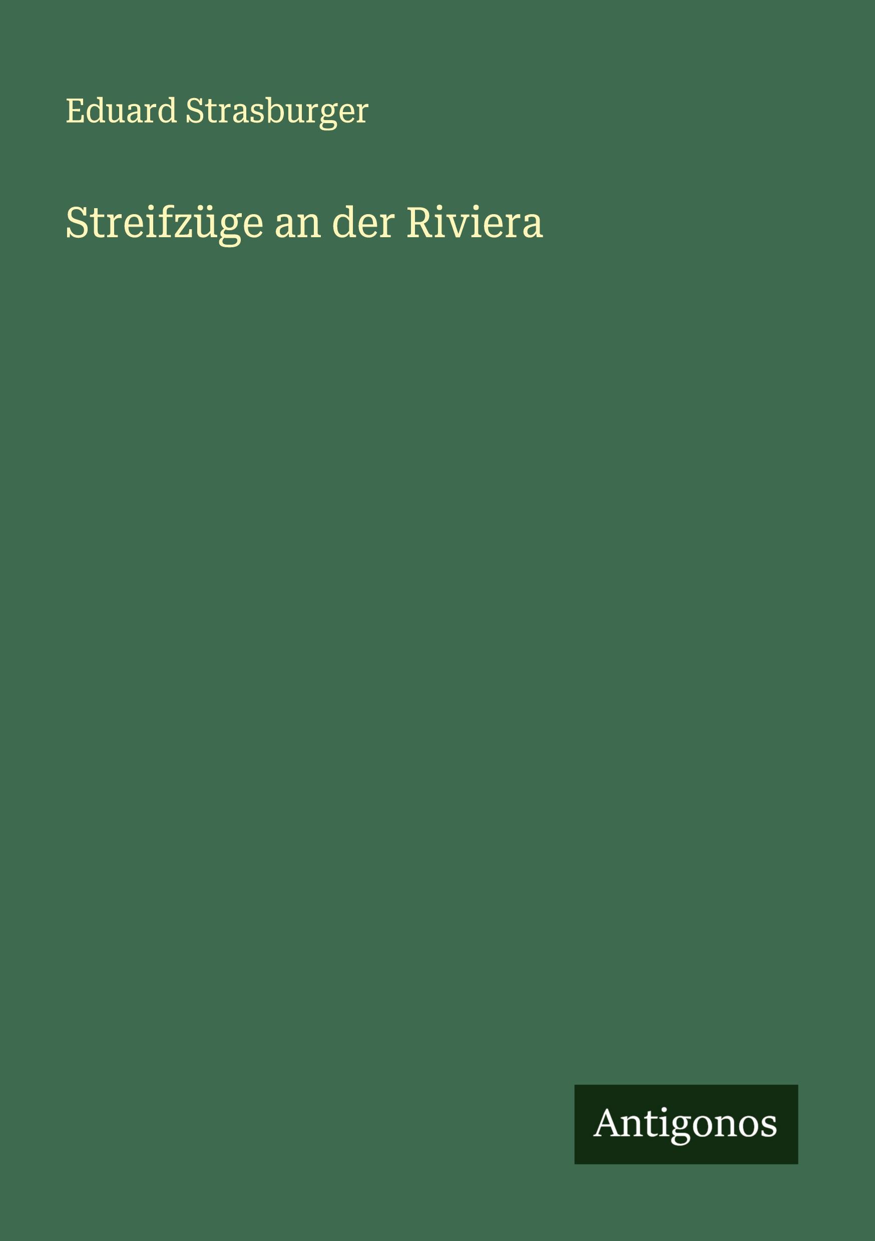 Vorderes Coverbild Streifzüge an der Riviera